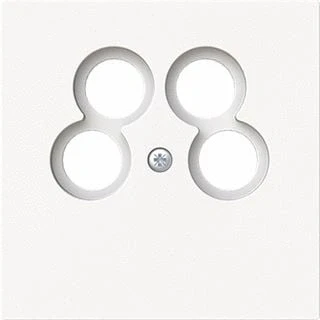 Afbeelding van Abb busch jaeger art linear 1743 10 04 44m centraalplaat voor 4 voudige antennecontactdoos 2cka001724a4441