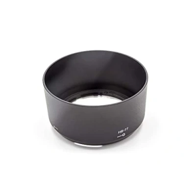 Afbeelding van vhbw Kunststof zonnekap 58 mm zwart compatibel met lens vervanging voor Nikon HB 77