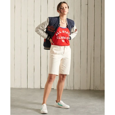 Afbeelding van Superdry City Chinoshort Dames Maat 34
