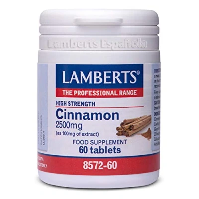 Afbeelding van Lamberts Kaneel 2500mg (cinnamon), 60 tabletten