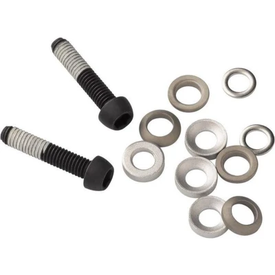 Afbeelding van Remdeel sram montage kit flat mount titanium t25 37mm ZWART