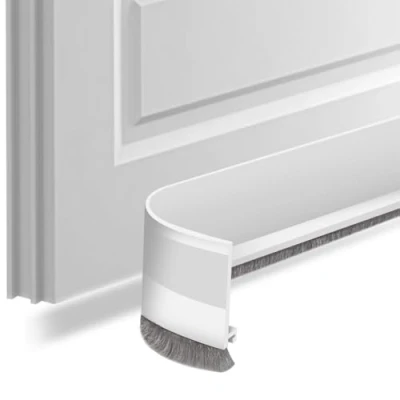 Afbeelding van Deurafdichting, zelfklevende deurborstel, afdeklijsten, borstelafdichting, strip, borstel, kamerdeurafdichting, tochtstopper, deurafdichting (wit, 5 cm)