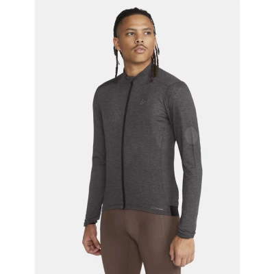 Afbeelding van Craft Fietsshirt Heren lange mouwen zwart Core Bike Essence Wool Ls Jersey M Black L
