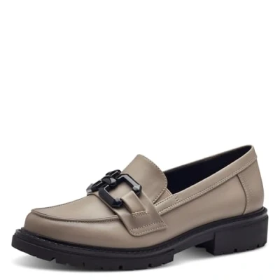 Afbeelding van Jana Dames 8 24764 41 Slipper, Stone Nappa, 39 EU Breed