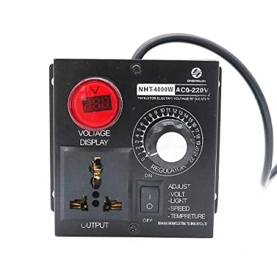 Afbeelding van Fasizi AC 220V 4000W Instelbare Spanningsregelaar Motor Snelheidsregelaar Fan Control Controller