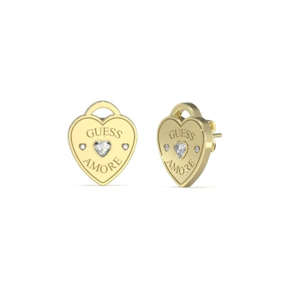 Afbeelding van Guess Amore Oorbellen Yellow goldcoloured, Dames, Maat: One Size, gold coloured