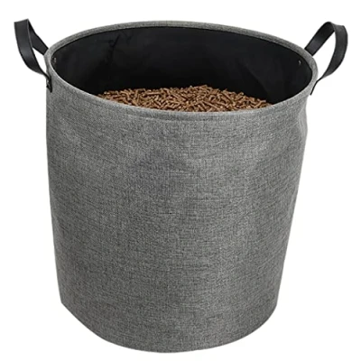 Afbeelding van EDA Jura Montania granulaat opbergzak 60 liter voor 30 kg pellets grijs