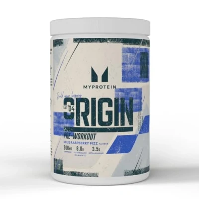 Afbeelding van Myprotein Origin Power Pre workout met bèta alanine en cafeïne, blauwe framboos, 600 g