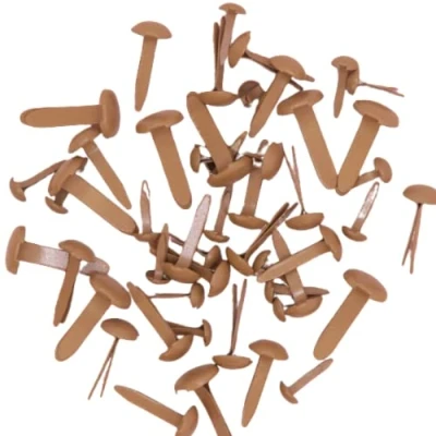 Afbeelding van Craftelier Set van 50 brads of bindapparaten in drie verschillende maten, ideaal voor het verfraaien etiketten decoreren kaartprojecten, scrapbooking en andere knutselwerk,