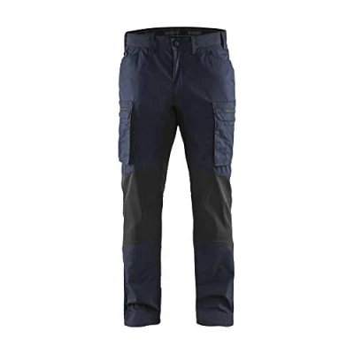 Afbeelding van Blaklader Service werkbroek met stretch 1459 1845 Donker marineblauw/Zwart