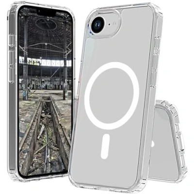 Afbeelding van JT Berlin Pankow Clear MagSafe Backcover Apple iPhone 16e Transparant Inductieve lading, compatible, Stootbestendig