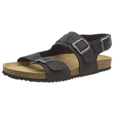 Afbeelding van Geox U Sandal Ghita Sandalen Heren Zwart 40 EU