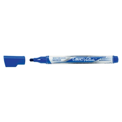 Afbeelding van Viltstift Bic Velleda liquid whiteboard rond medium blauw