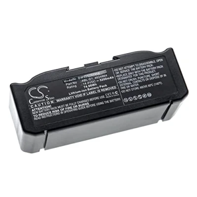 Afbeelding van vhbw Vervanging Batterij compatibel met iRobot Roomba i31502F, i4, i7158, i7550, i755020, i7558 Stofzuiger Thuis Cleaner (5200mAh, 14.4V, Li Ion)