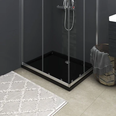 Afbeelding van Douchebak rechthoekig 80x100 cm ABS zwart