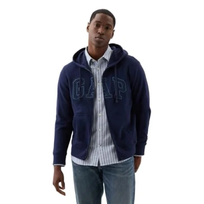Afbeelding van GAP Sweater met rits, Heren, Maat: Small, Tapestry navy