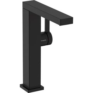 Afbeelding van Hansgrohe tecturis e 1 gats wastafelkraan bm 210 fine coolstart met push open draaibare uitloop voorsprong 15 7cm mat zwart 73063670