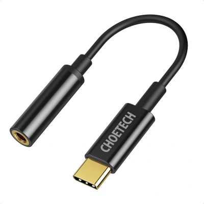 Afbeelding van Choetech USB C naar 3.5mm audio jack adapter 15cm