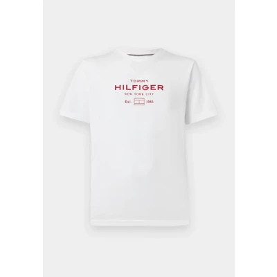 Afbeelding van Tommy Hilfiger Stack Graphic TEE Tshirt print, Maat: XS, White