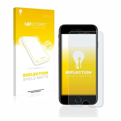 Afbeelding van upscreen Reflection Shield Matte screen protector (1 Stuk, Apple iPhone SE (2e generatie)), Smartphone beschermfolie, Grijs
