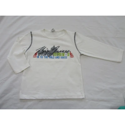 Afbeelding van dirkje , jongens t shirt lange mouw creme, polar expedition 116 6 jaar