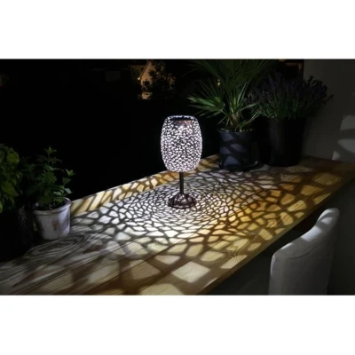 Afbeelding van Solar lantaarn GALIX G2003 Koper metaal Witte LED 10 lumen H35 cm
