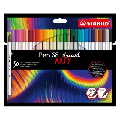 Afbeelding van Brushstift STABILO Pen 568/30 Arty assorti set à 30 stuks