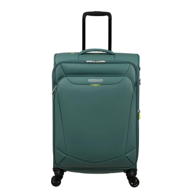 Afbeelding van American Tourister Summerride Spinner M Exp TSA dark forest Zachte koffer