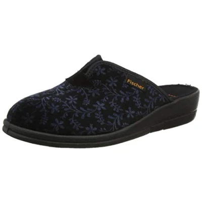 Afbeelding van Fischer Dames blauw donker pantoffels maat 39