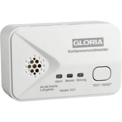 Afbeelding van Gloria KO1 Koolmonoxidemelder werkt op batterijen Detectie van Koolmonoxide