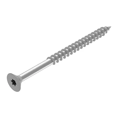 Afbeelding van SECCARO Spaanplaatschroef 4 x 60 mm, roestvrij staal V2A VA A2, houtschroef met gedeeltelijke schroefdraad, TX/binnenzeskant 150 stuks
