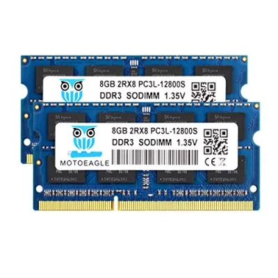 Afbeelding van 16GB Kit (2x8GB) DDR3L 1600 MHz SODIMM PC3 PC3L 12800S 8GB 204 Pin 2Rx8 DDR3 1600MHz Unbuffered Non ECC 1.35V CL11 Dual Rank Notebook werkgeheugen