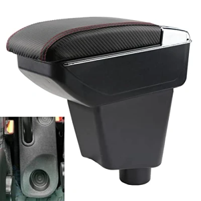 Afbeelding van YJYWZH Armsteun Compatibel met Renault Captur Kaptur 2014 2018 Autoconsoles Opbergdoos Bekerhouder Asbak Interieur