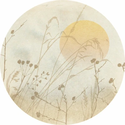 Afbeelding van Komar Fotobehang Roseau 125 x cm (breedte hoogte), rond en zelfklevend (1 stuk)