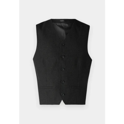 Afbeelding van Jack &amp; Jones Premium Jprwinter Twill Waistcoat Bodywarmer, Heren, Maat: 48, Anthracite