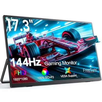 Afbeelding van UPERFECT Draagbare Monitor 17 Inch 144Hz Mobiel Display 1920 * 1080 Full HD IPS Scherm HDMI 2 USB C voor PC Smartphone Laptop PS4/5 Switch Xbo, VESA compatibel
