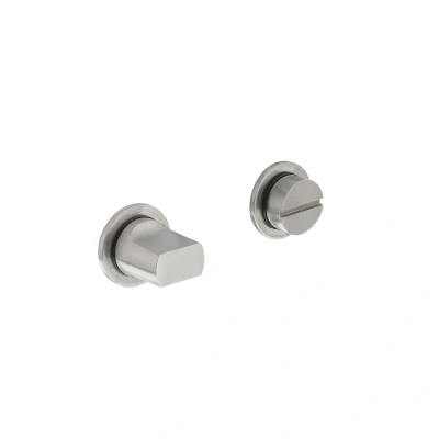 Afbeelding van Intersteel Rozet met toilet badkamersluiting zelfklevend minimalistisch 30x2,5mm RVS