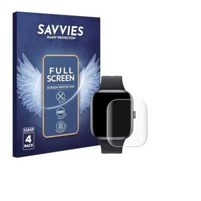 Afbeelding van Savvies Screenprotector voor Xiaomi Redmi Watch 5 Folie Beschermfolie transparant volledig dekking (4 Stuks)