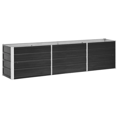 Afbeelding van Plantenbak verhoogd 240x40x45 cm gegalvaniseerd staal antraciet