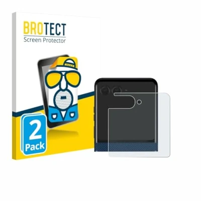 Afbeelding van BROTECT Screenprotector voor Motorola Razr 60 (Achterdisplay) Folie Beschermfolie matte (2 Stuks)