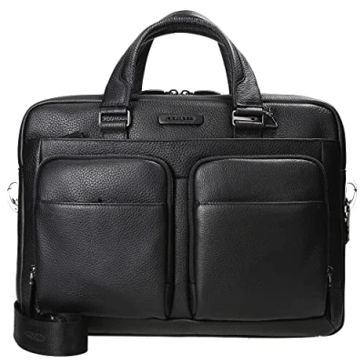 Afbeelding van Piquadro Modus 39 5 CM Laptopfach Aktetas, Maat: One Size, Black