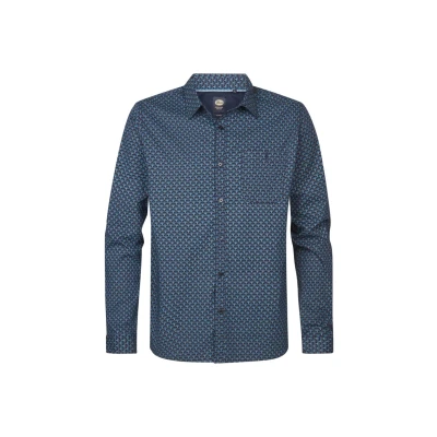 Afbeelding van Petrol Industries Overhemd, Heren, Maat: Small, Navy blue