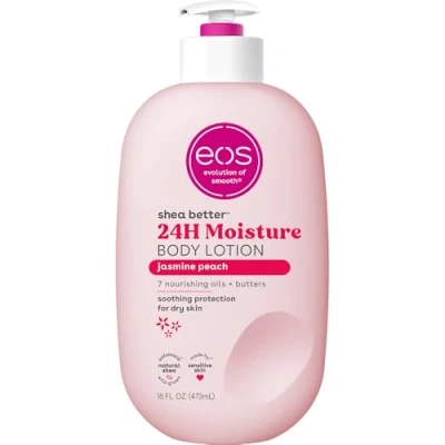 Afbeelding van eos Shea Better Moisture Body Lotion Jasmine Peach 473ml