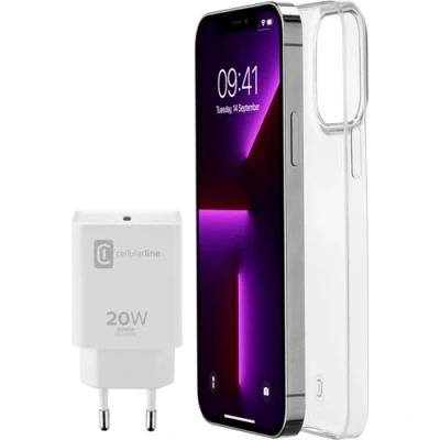 Afbeelding van Cellularline Backcover Apple iPhone 13 Pro Transparant