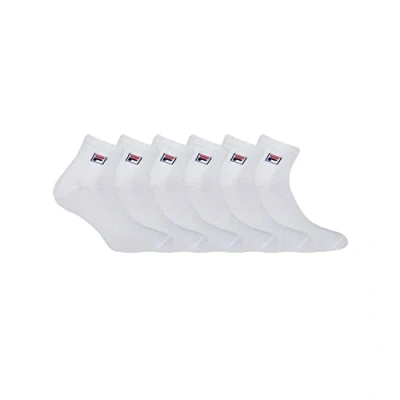 Afbeelding van Fila Sportsokken voor heren (verpakking van 6 stuks), wit (Blanc B1 Bl)., 39 42 (UK 5.5 8 ? US 6.5 9)
