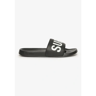 Afbeelding van Superdry Mannen Core Vegan Badslippers Zwart Grootte: M