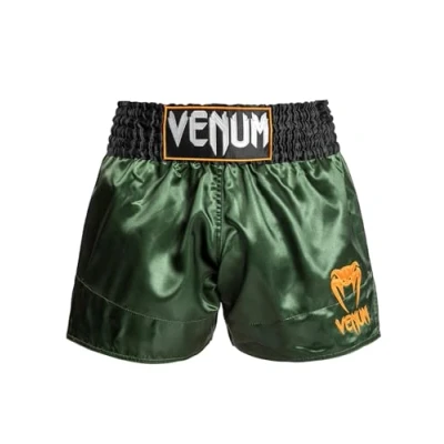 Afbeelding van Venum Classic MUAY THAI Short Korte broeken, Heren, Maat: Small, Green/black/gold