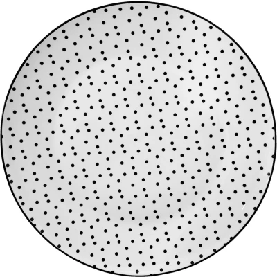 Afbeelding van Clayre &amp; Eef Witte Groot bord Ø 26*2 cm SDFP