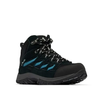 Afbeelding van Columbia Crestwood Mid Waterproof Rise Trekking en wandellaarzen voor dames, zwart, Skylight, 6, Zwart 39 EU
