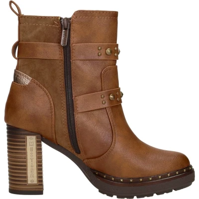 Afbeelding van Mustang Dames 1336 512 enkellaarzen, kastanje, 37 EU, bruin (kastanje), EU